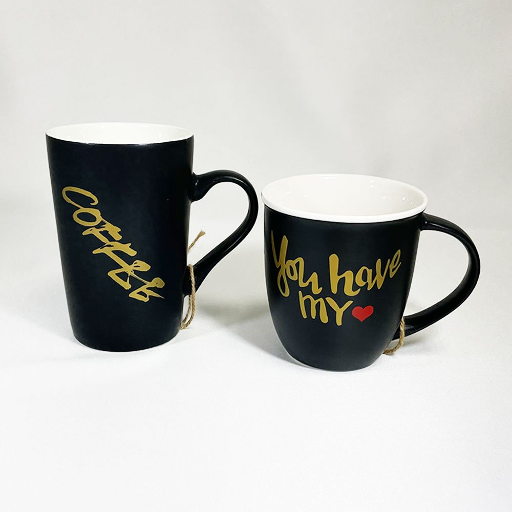 450ml, Hand Writing Letter Mugs Ceramic Cup Coffee Milk Tea Mug Drinkware