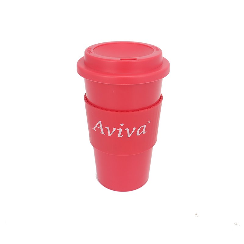 Luxury Modern New Eco-Friendly Food Grade Reusable Plastic Coffee Mug 500ml Capacity with Lid for Travel Designed Milktea Cups