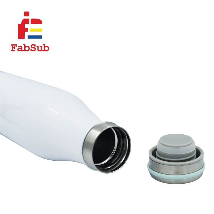 Sublimation Powder Coated Promotion Insulated Stainless Steel Blank Milk Bottle With Round Flat Cover