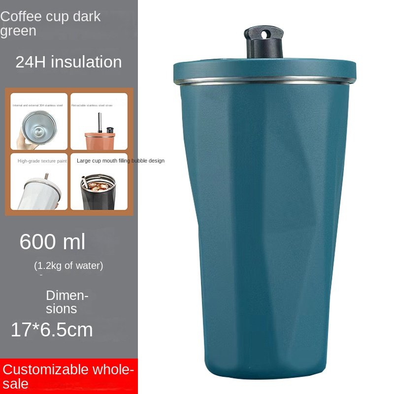 Eco Friendly Colorful Stainless Steel Food Grade Silicone High Quality Kids Sippy Cup Insulated Coffee Mug With Straw