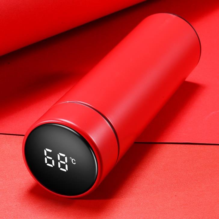 Custom Logo 500ml Double Wall Smart Water Bottle Temperature Led Display Vaccum Smart Flask Stainless Steel Smart Water Bottle