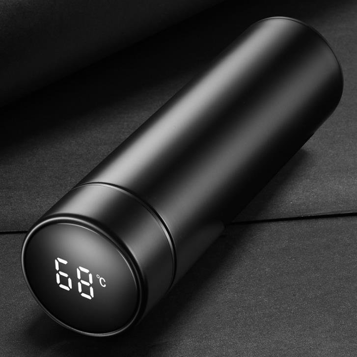 Custom Logo 500ml Double Wall Smart Water Bottle Temperature Led Display Vaccum Smart Flask Stainless Steel Smart Water Bottle