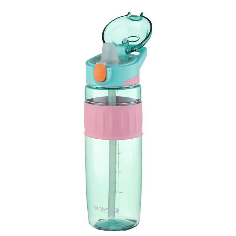 Juego De 3 Piezas Botella Para Agua Large Capacity Reusable Fliptop Water Bottle 1500Ml Gym With Strap