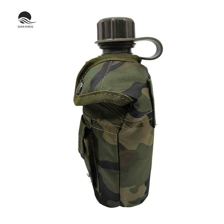 Camouflage Logo Portable Olive Tactical Kettle Water Bottle For Outdoor