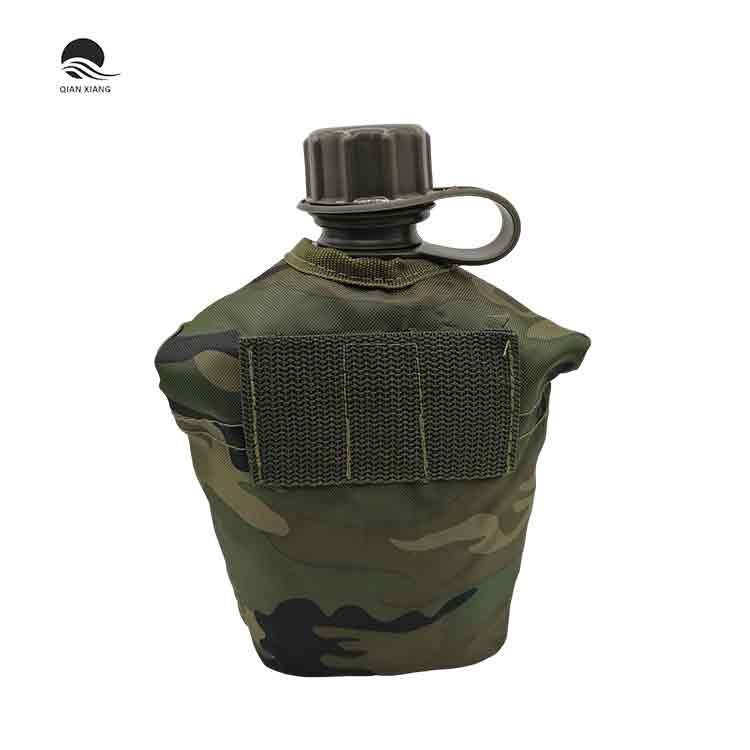 Camouflage Logo Portable Olive Tactical Kettle Water Bottle For Outdoor