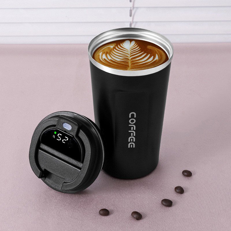 Smart Thermos Cup Water Bottle with LED Display Digital Vacuum Flask Insulated Cup Stainless Steel Thermos Bottle termos