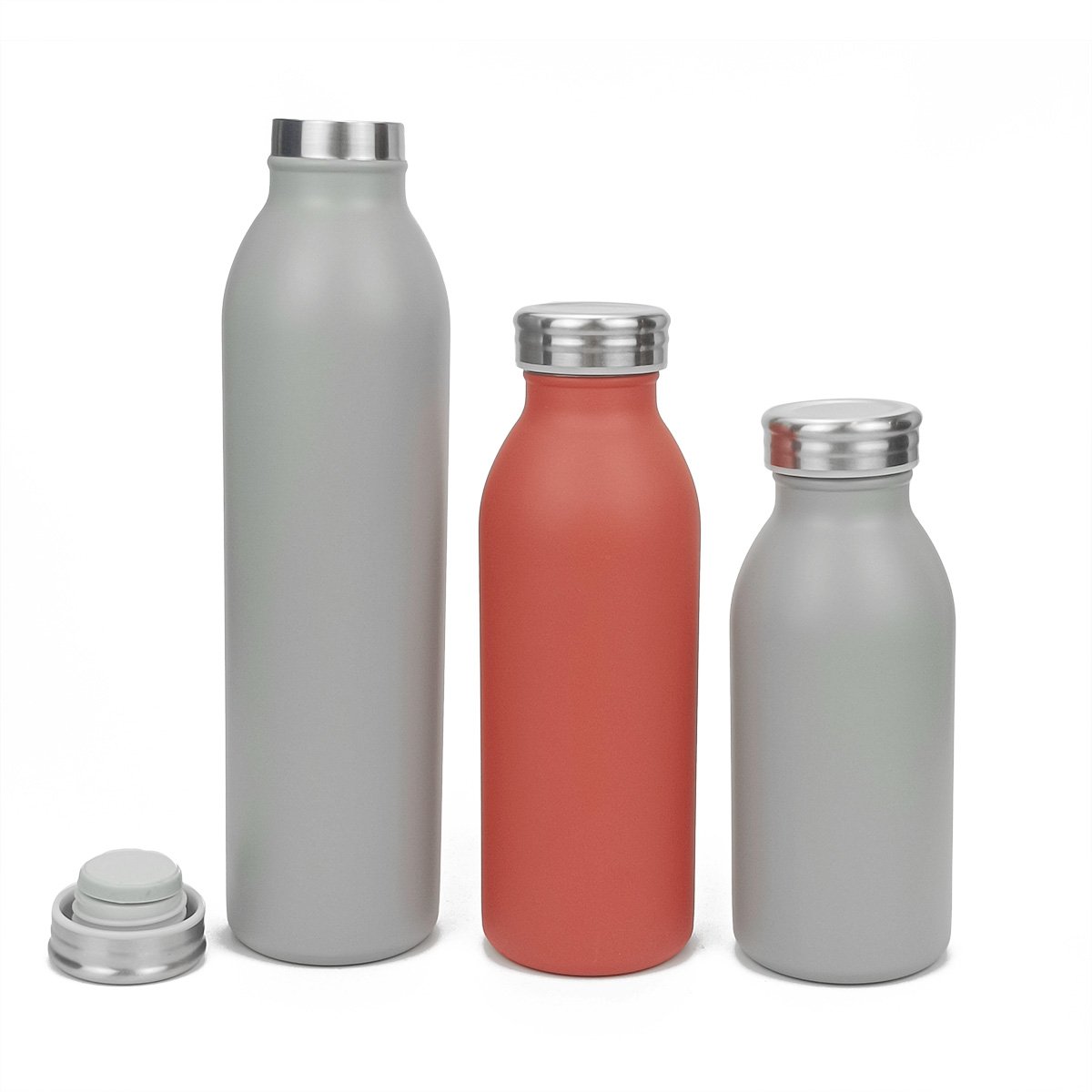 Modern Design milk jar 18/8 Stainless Steel Thermal Water Bottle Handheld Vacuum Flask Skinny Insulated Milk Bottle for Outdoor