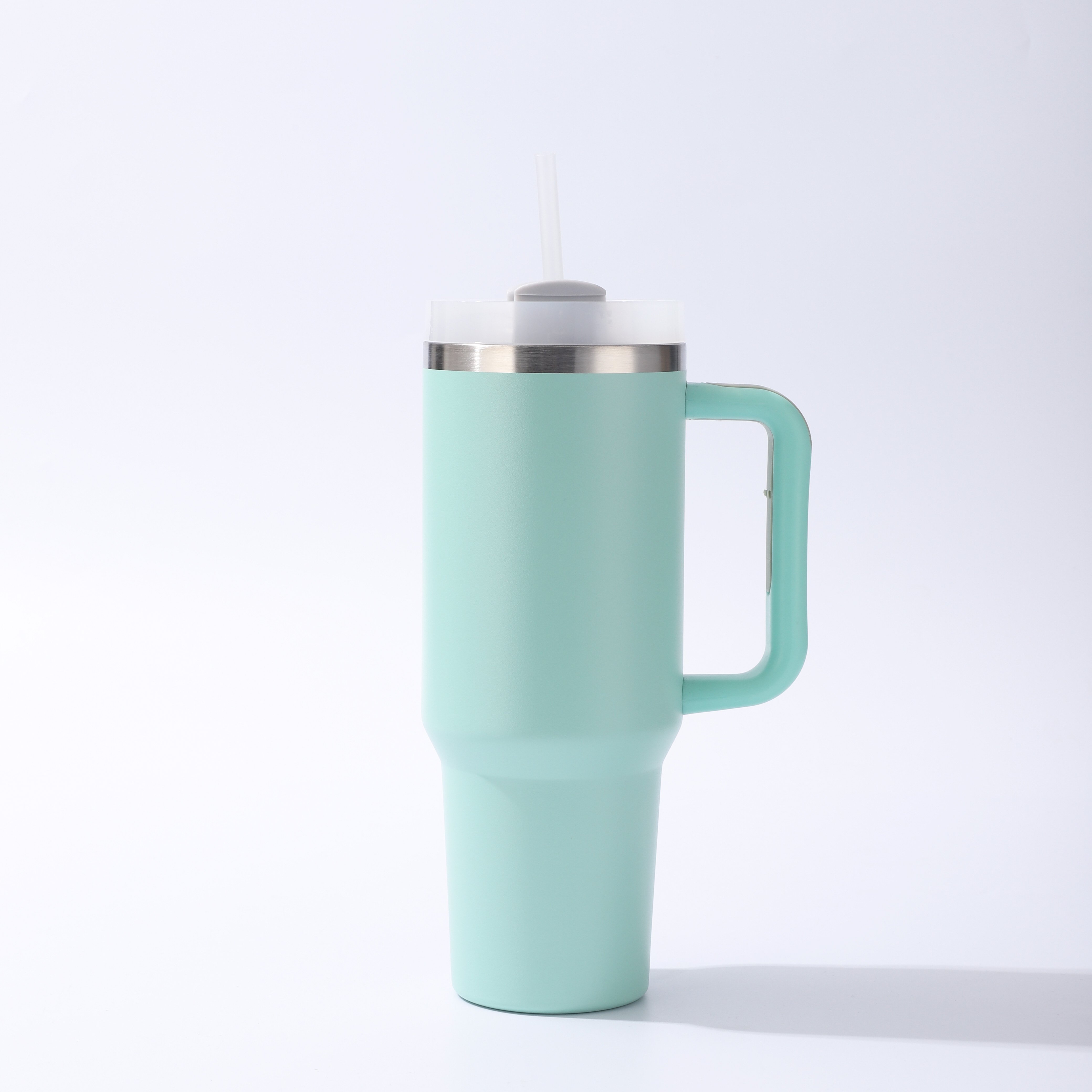 Custom logo 40oz stainless steel outdoor travel mug with handle and straw 40 oz cup h2.0 tumbler 30oz