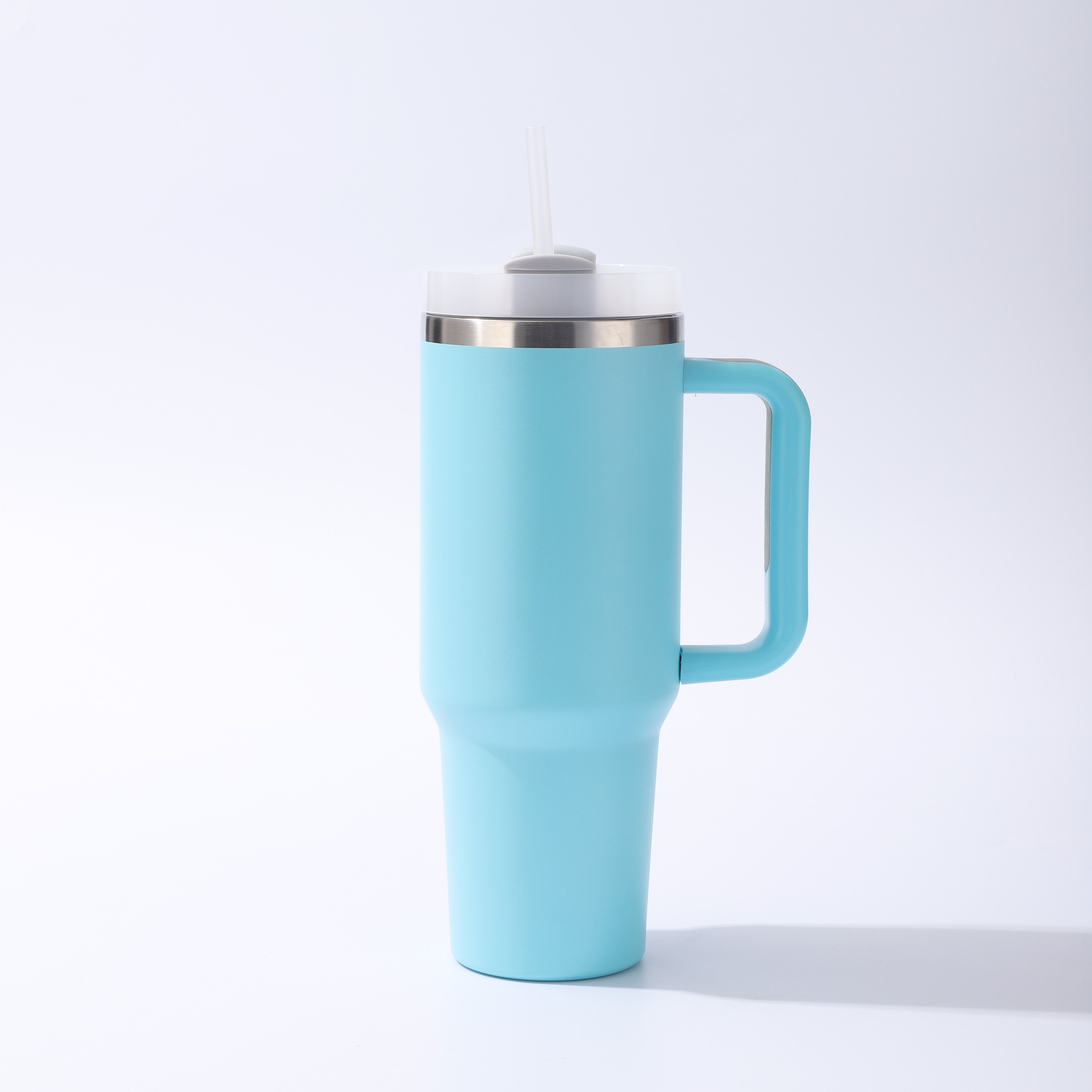 Custom logo 40oz stainless steel outdoor travel mug with handle and straw 40 oz cup h2.0 tumbler 30oz