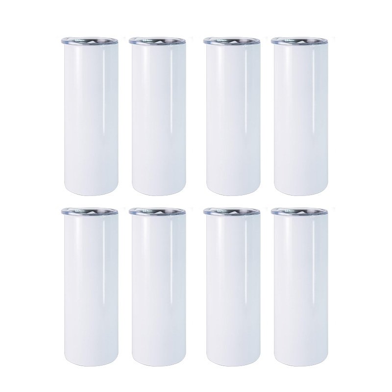 72 hours Fast delivery 20oz straight sublimation blank tumbler 25pcs/ctn 20oz travel cup with straw and lid new 20 oz