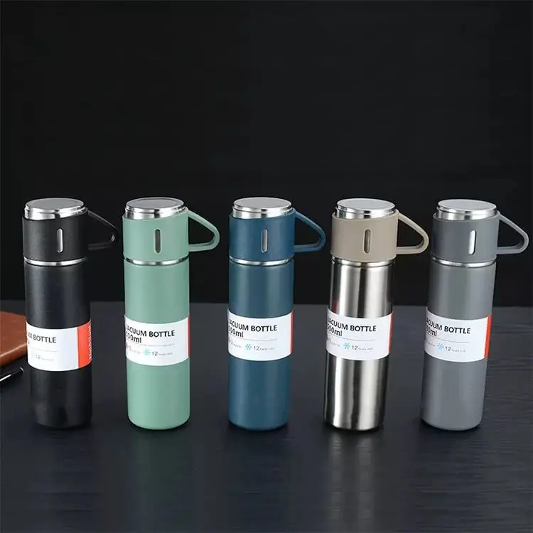 Wholesale Travel Vacuum Flasks Thermoses 304 Stainless Steel Tumbler Water Bottle Thermos Vacuum Flasks Set Cup