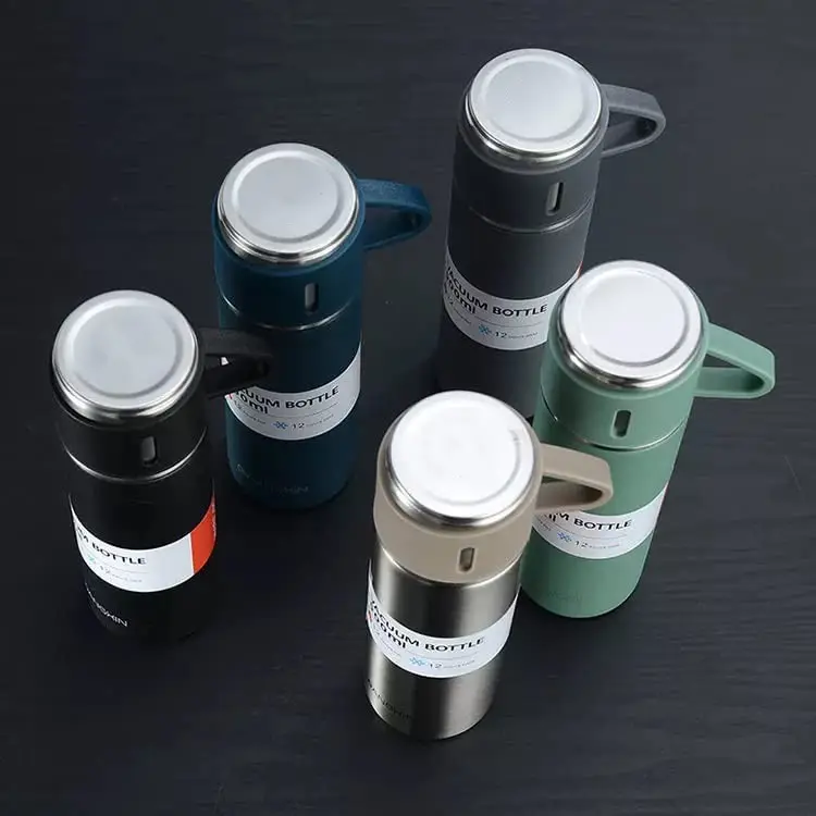 Wholesale Travel Vacuum Flasks Thermoses 304 Stainless Steel Tumbler Water Bottle Thermos Vacuum Flasks Set Cup