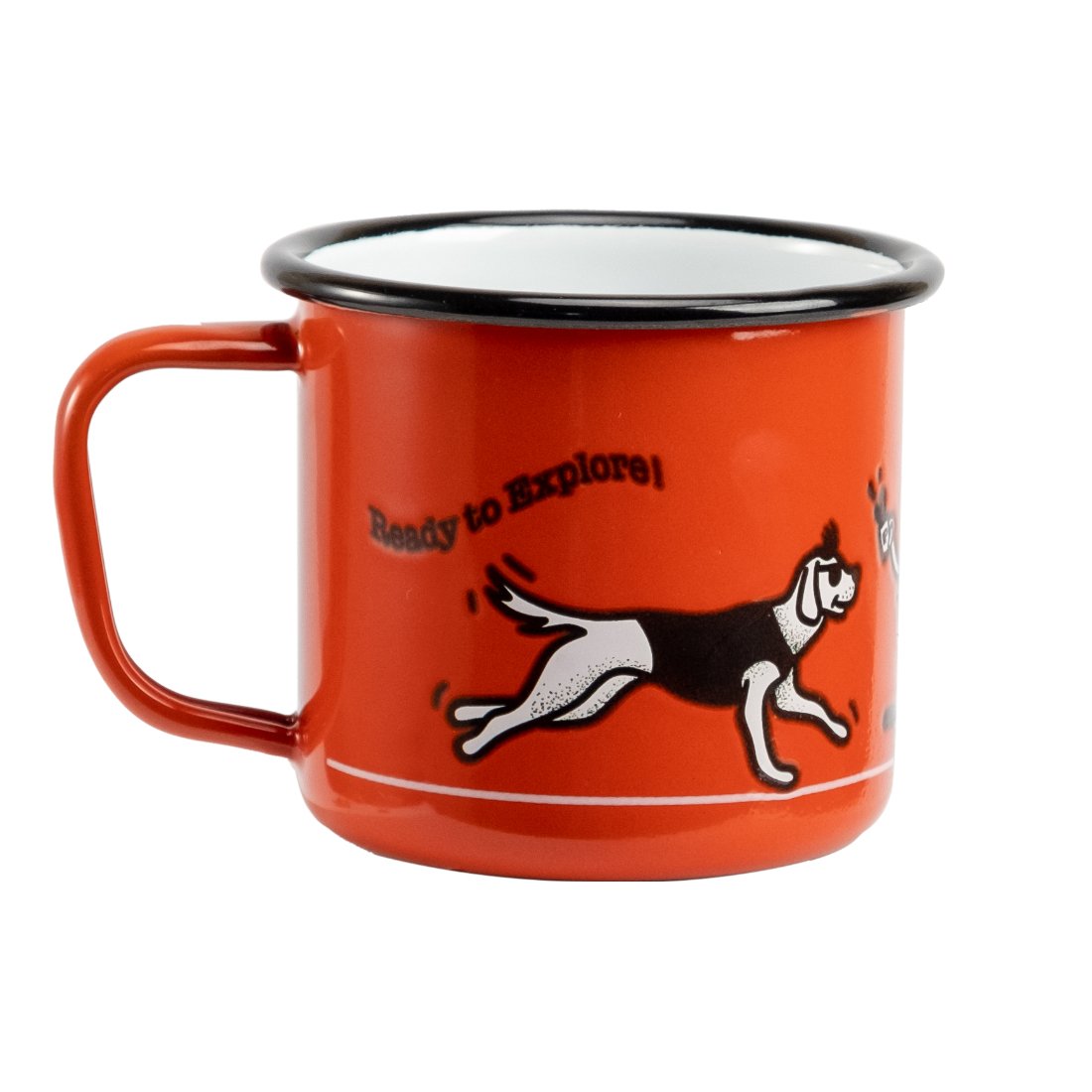 High Quality Vintage Souvenir 12oz Enamel Coffee Mug Travel Coffee Handgrip Enamel Mugs