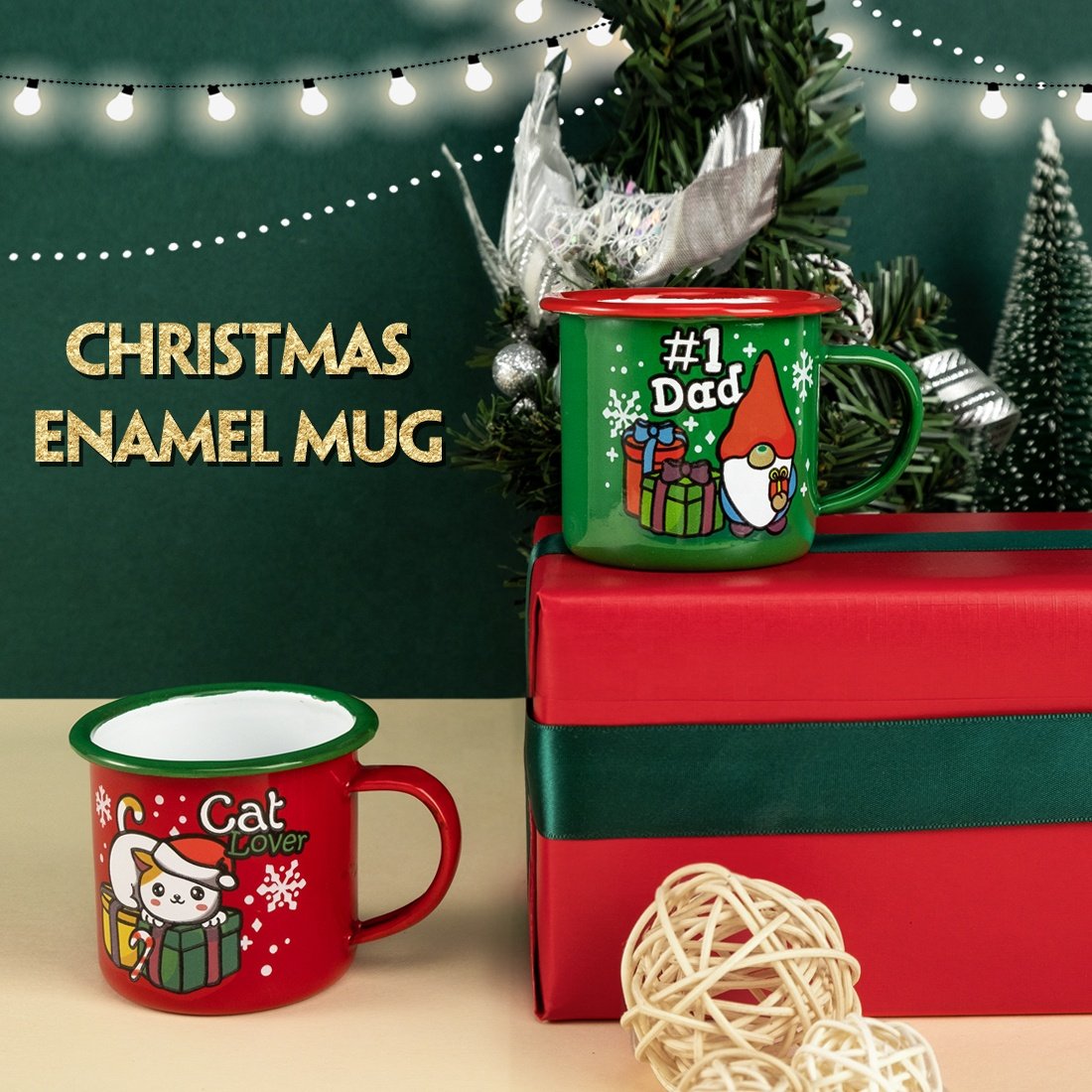 Christmas Holiday Gift Small Retro Enamel Camping Coffee Mug Color Glazed 6cm Enamel Mugs
