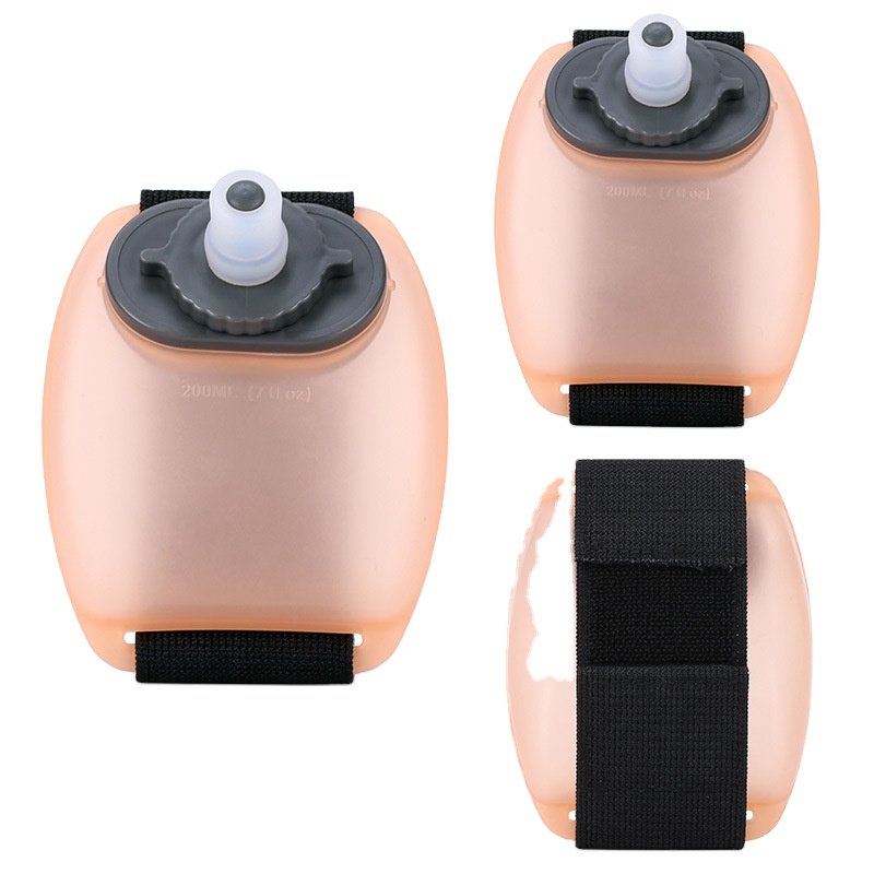 Wrist Water Cup Free Hands Silicone Portable Water Bottle Marathon Hydration Portable Bottle With Wrist Kettle