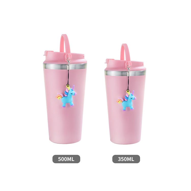 500ML 16oz Custom logo 304 Stainless Steel Vacuum Tumbler Flask Thermoses Travel Mug Tea Coffee Thermos Water&Pc Cups