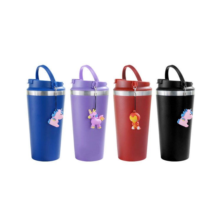 500ML 16oz Custom logo 304 Stainless Steel Vacuum Tumbler Flask Thermoses Travel Mug Tea Coffee Thermos Water&Pc Cups