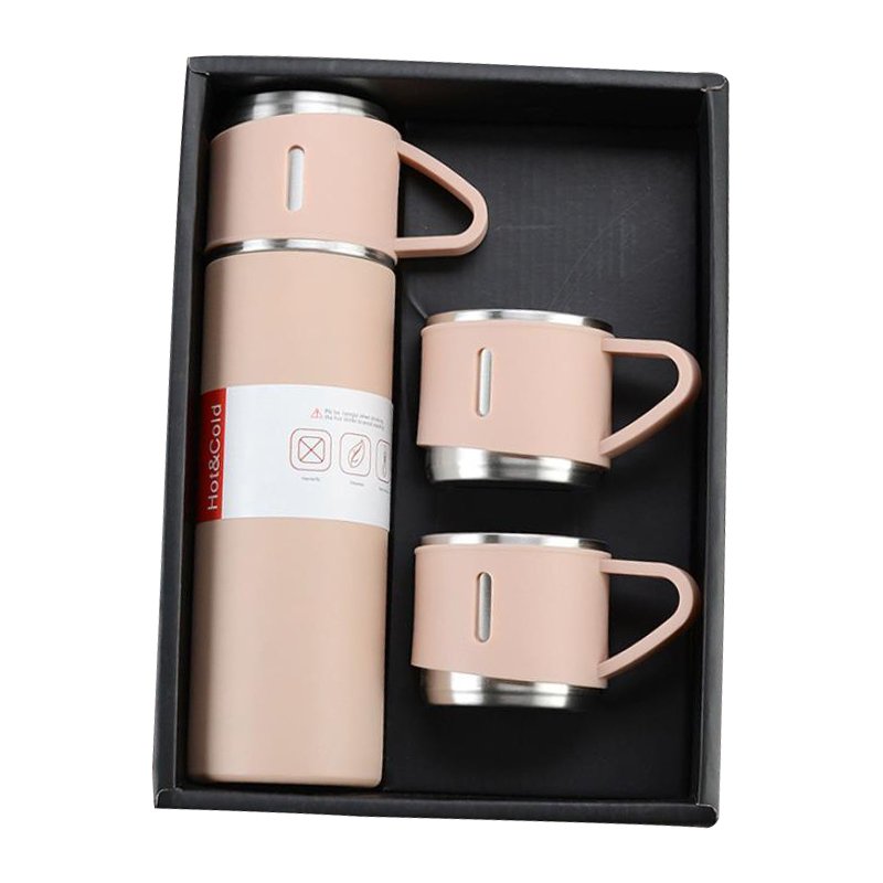 2024 hot selling 500ml double wall stainless steel vacuum insulated flask business cup mug gift set