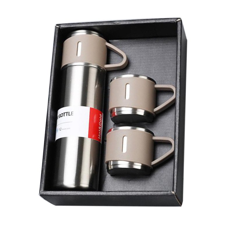 2024 hot selling 500ml double wall stainless steel vacuum insulated flask business cup mug gift set