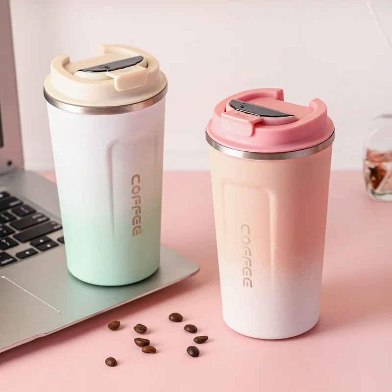 2024 New Design 380/510ML Led Smart Temperature Display Thermo Tumbler Stainless Steel Travel Coffee Cups Mugs