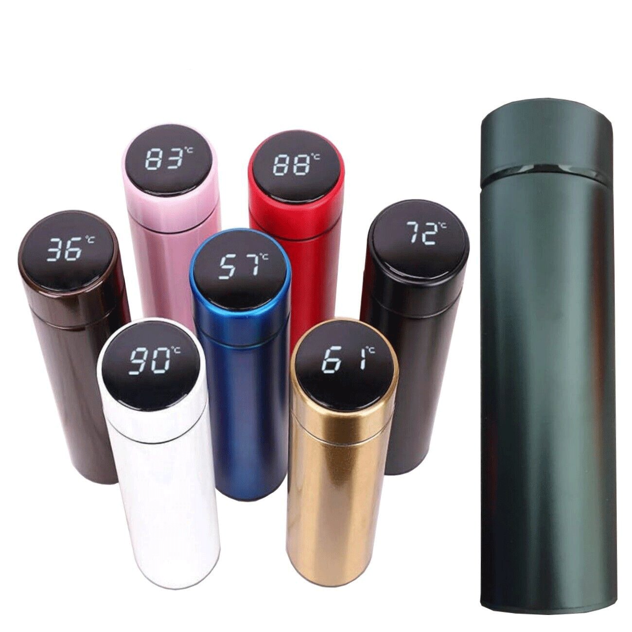 SJB089 Wholesale 304 insulation vacuum flasks drink thermos bottle temperature smart stainless steel water bottle