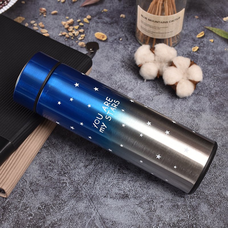 Metal Intelligent Termos 500ml 17oz Stainless Steel Smart Thermos Led Water Bottles Coffee Mugs Tumbler Cups Display Lid