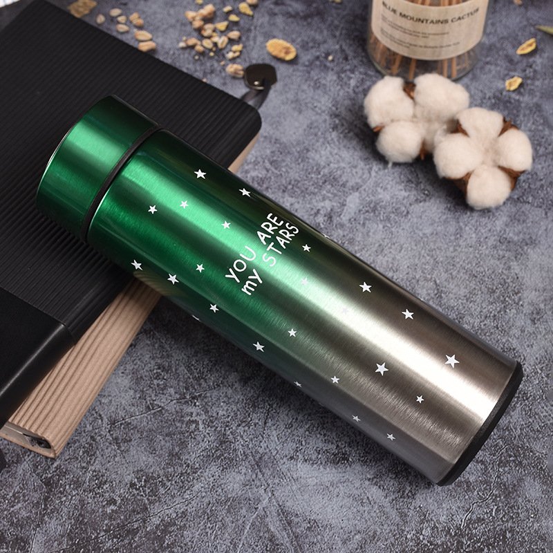Metal Intelligent Termos 500ml 17oz Stainless Steel Smart Thermos Led Water Bottles Coffee Mugs Tumbler Cups Display Lid