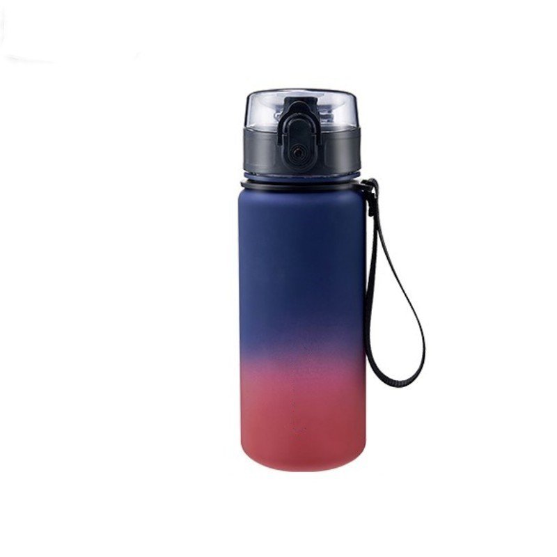 Custom Logo Personalized Large-Capacity Outdoor Sports Water Cup Gradient Color Plastic Water Bottles