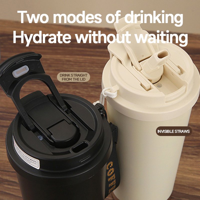 Factory Hot Selling Stainless Steel Tumbler Hot And Cold Insulated Travel Mugs Ceramic Coffee Cup Travel Coffee Mugs