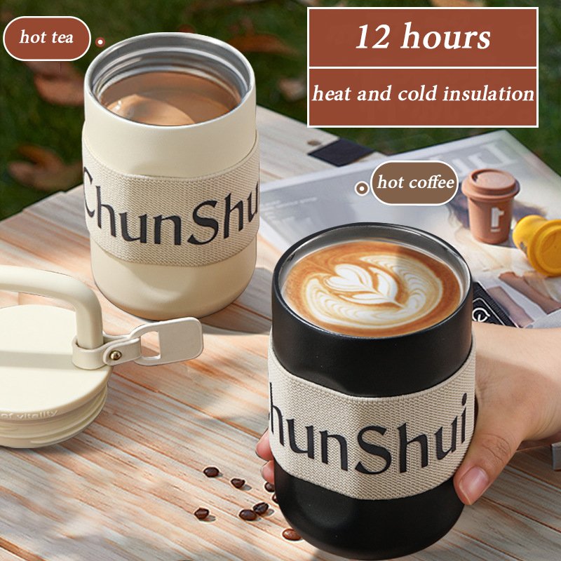 Outdoor Sports Custom 300ml 400ml Leakproof Stainless Steel Vacuum Insulated Double Wall Thermal Tumbler Cup Flask