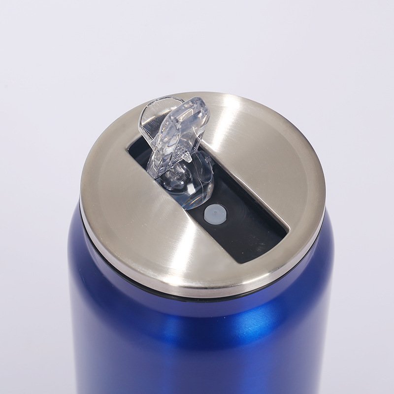 OEM Design Cola can Vacuum Drinking Travel Coffee Mug Stainless Steel Cup Steel Thermos Bottle