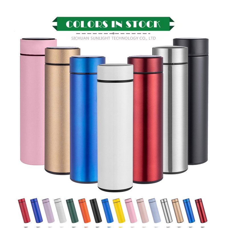 Temperature Water Bottle Stainless Steel Waterbottle Metal Termo Digital Botellas De Agua Smart Water Bottle With Custom Logo