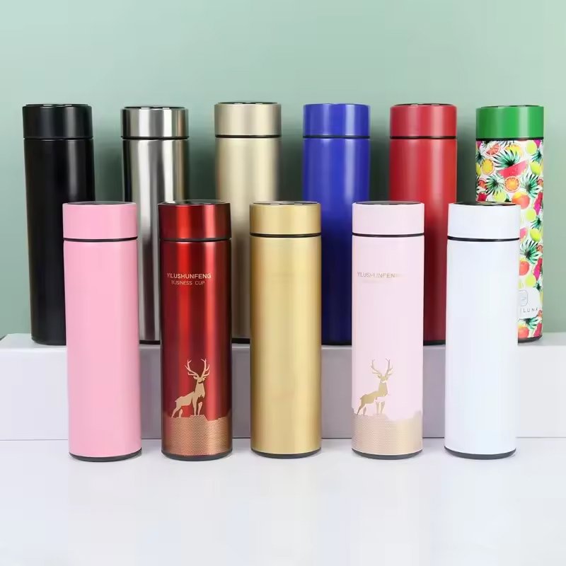 Temperature Water Bottle Stainless Steel Waterbottle Metal Termo Digital Botellas De Agua Smart Water Bottle With Custom Logo