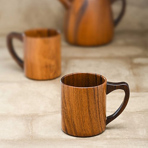 High quality wooden with steel drinking mug good quality with luxury design Use for juice drinking mug From Falak World Export