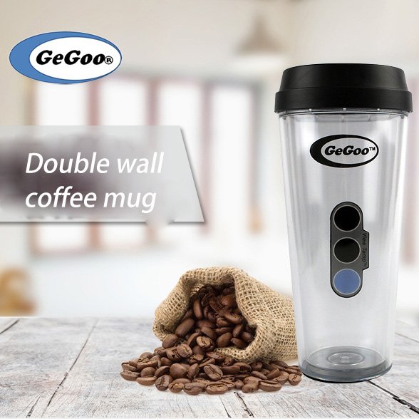 520ML Double Wall Coffee Mug COLA COFFEE soda drinking cup reusable water bottle travel Plastic Drinkware for school office