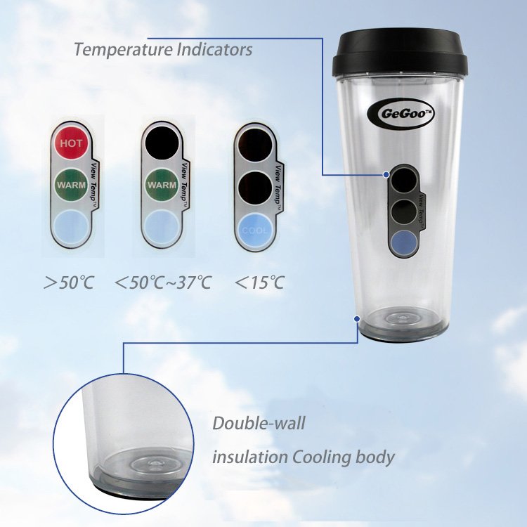520ML Double Wall Coffee Mug COLA COFFEE soda drinking cup reusable water bottle travel Plastic Drinkware for school office