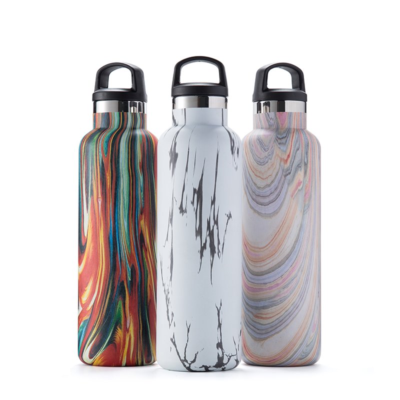 Simple Designable Stainless Steel Water Bottle Stocked 24oz Large Capacity Vacuum Thermos Flasks