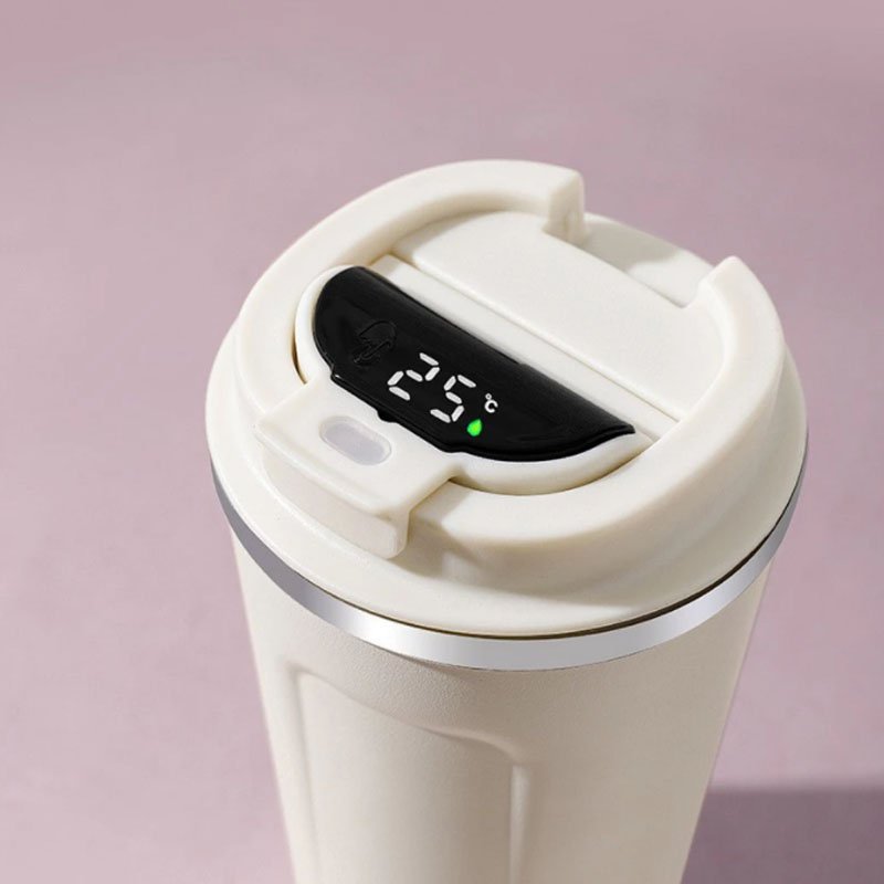 2023 Oem Tumbler Cups In Bulk Gift Cup Fahrenheit Cheap Stainless Steel Smart Water Bottle With Led Temperature Display Termo