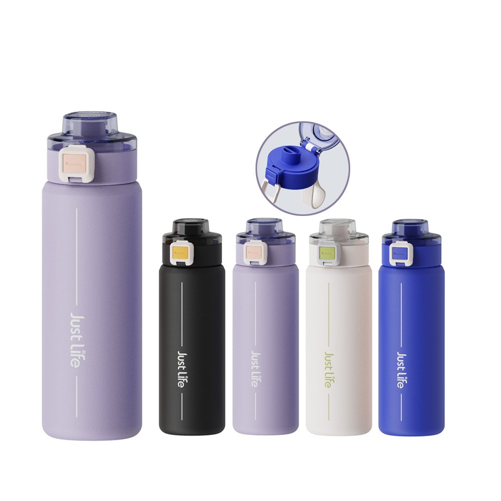 Beauchy High Quality 600ml 316 Stainless Steel Travel Flask Water Bottle Business Vacuum Flask Direct Drinking And Straw Drink