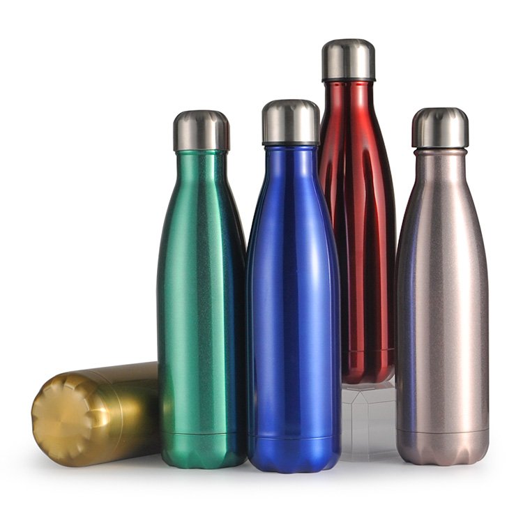 Professional Factory Wholesale Vacuum Flask 500ml Stainless Steel Cola Shape Water Bottle For Gym And Running