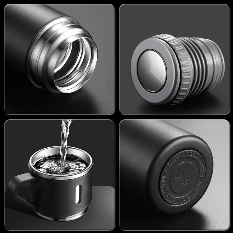 500ml Vacuum Flasks & Thermoses Double Wall Insulated Stainless Steel Thermal Water Bottles with Business Gift Box Set