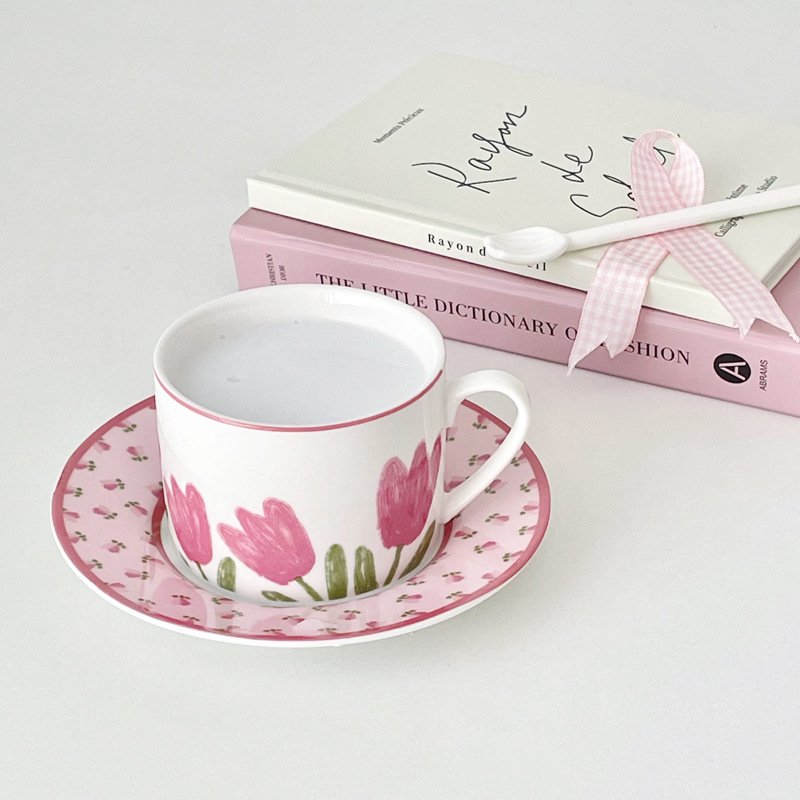 Jingdezhen handmade mugs ins coffee cups good-looking gift box sets for couples gifts ceramic mugs