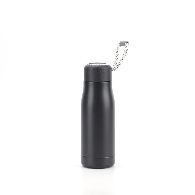 Double Wall Stainless Steel Thermos Vacuum Flask Outdoor Cold Hot Water Bottle With Lid And Rope Handle