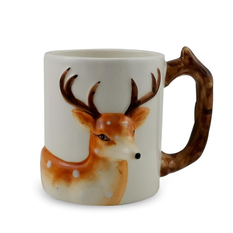 OEM ODM Custom Ceramic Mugs Toilet Cup Handpainting 3D coffee Mug Dolomite Toilet Nightstool Shape Ceramic Coffee mug