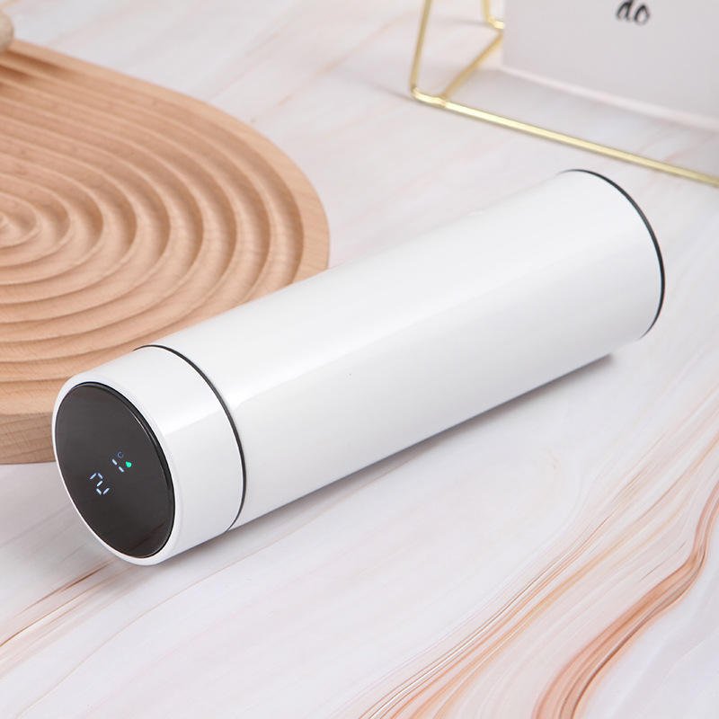 Stainless Steel Thermos Vacuum Flasks Temperature LED Display Straight Cup