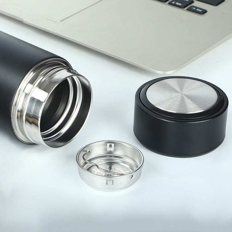 Stainless Steel Thermos Vacuum Flasks Temperature LED Display Straight Cup
