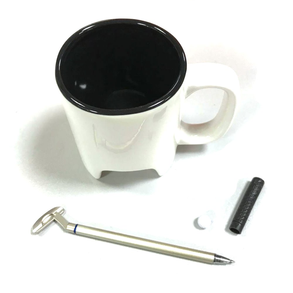 Hot Sale Creative Gift Tabletop Custom Logo Ceramic Golf Coffee Mug Ceramic Golf Mug