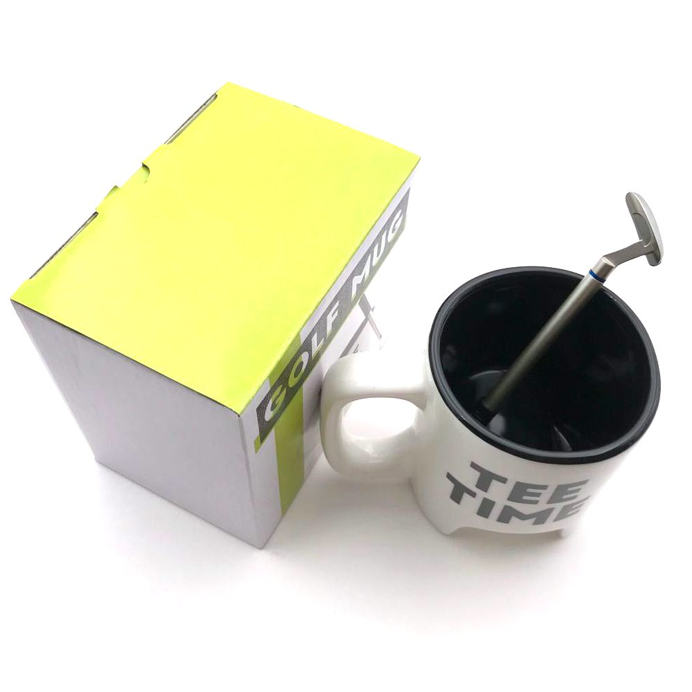 Hot Sale Creative Gift Tabletop Custom Logo Ceramic Golf Coffee Mug Ceramic Golf Mug