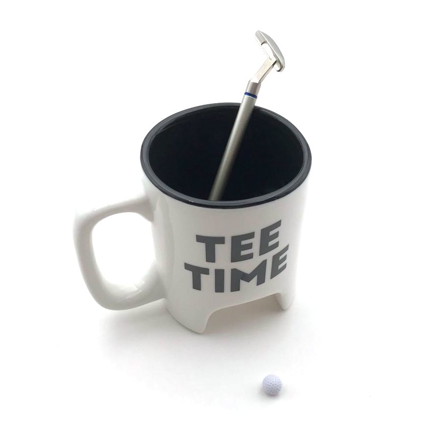 Hot Sale Creative Gift Tabletop Custom Logo Ceramic Golf Coffee Mug Ceramic Golf Mug