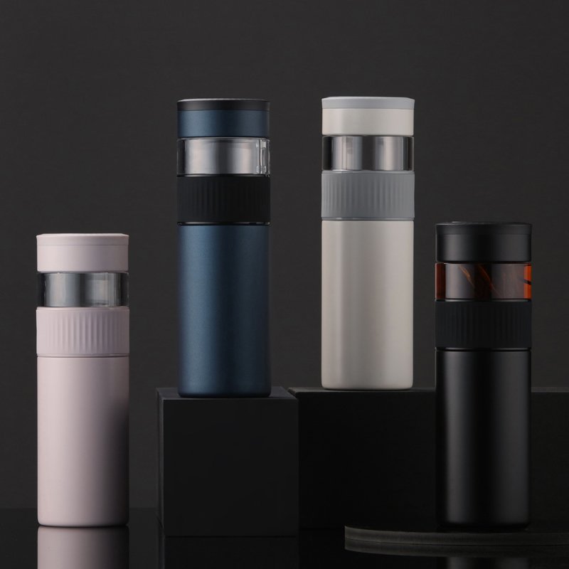 2022 Hot Sale Led Temperature Display Smart Water Bottle 356ml and 127ml Stainless Steel Vacuum Flask With Tea Infuser